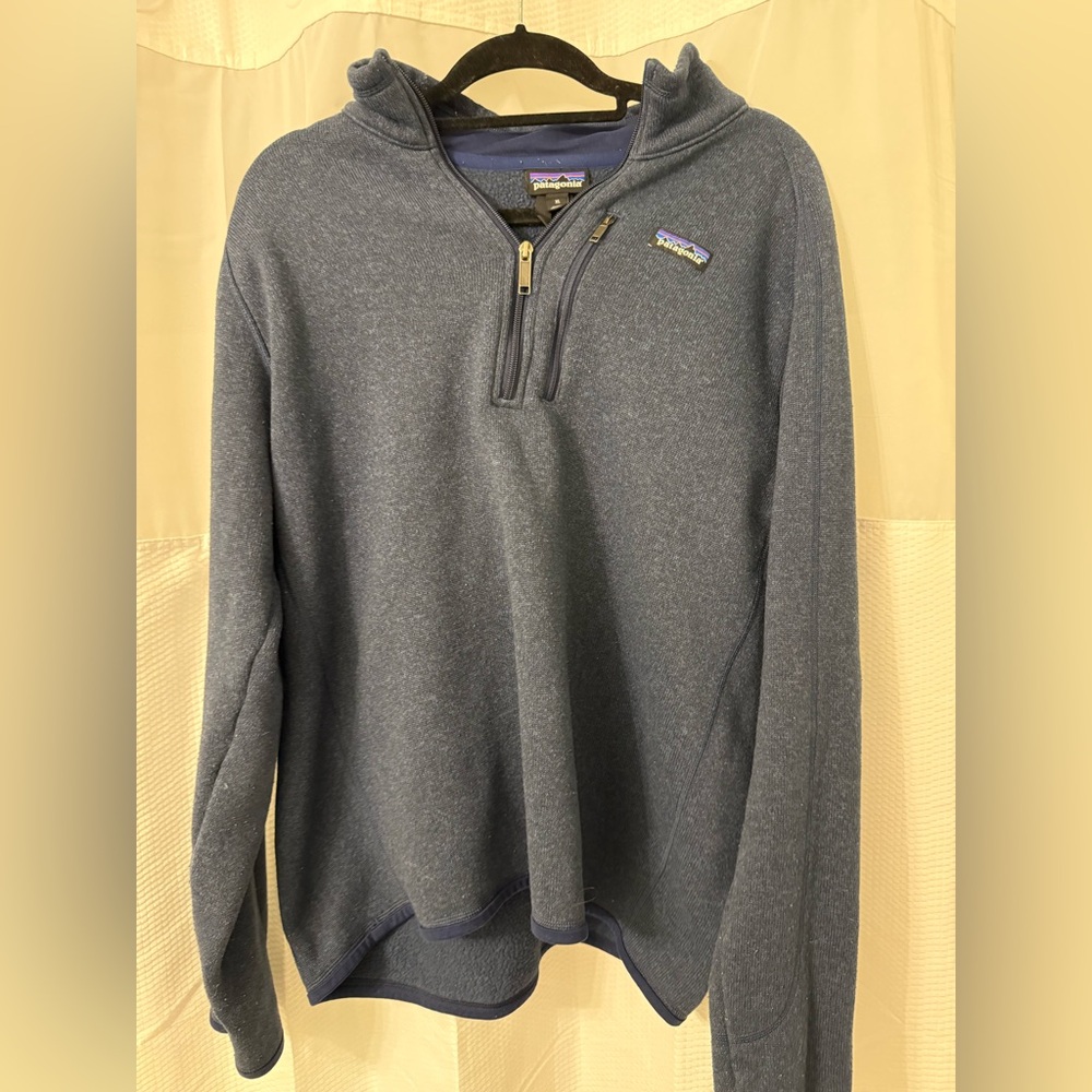Patagonia Dark Navy Better Sweater 1/4 Zip Fleece with Brass Zippers - Picture 2 of 4